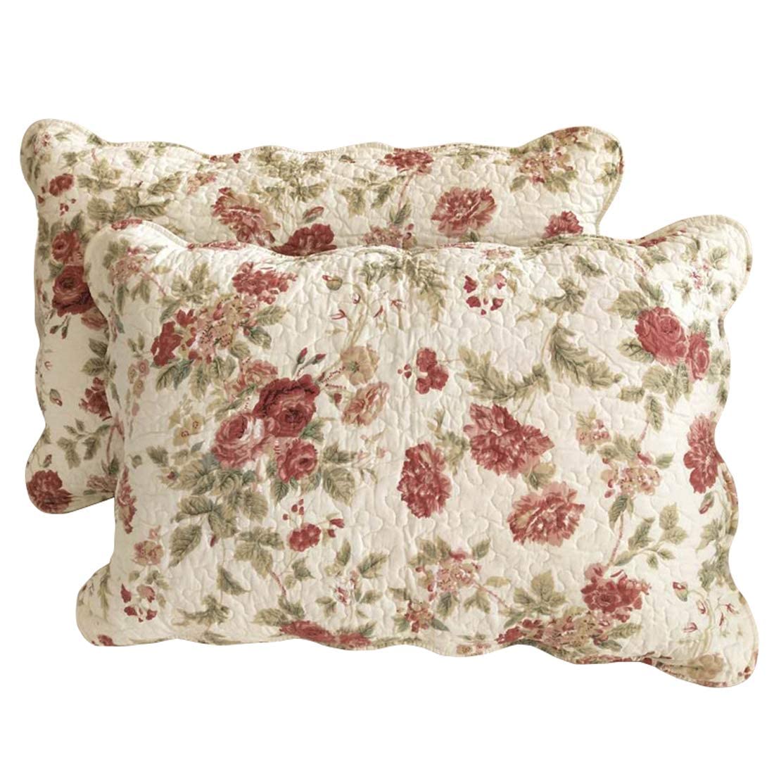 Amazon.com: vctops Boho Floral Patchwork Pillow Shams Pack